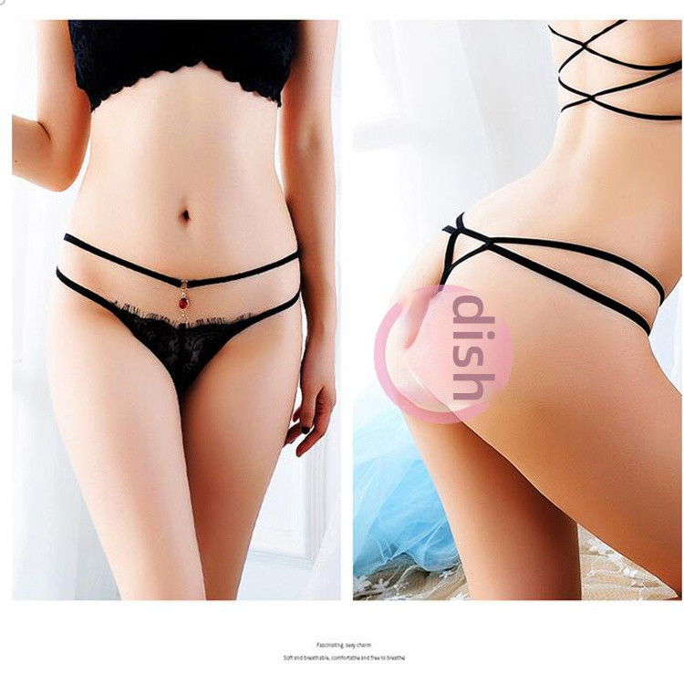 Stacy lace diamond hollow out fun underwear
