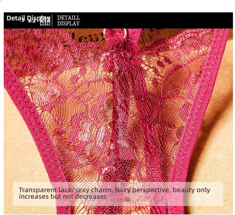 Stacy lace diamond hollow out fun underwear
