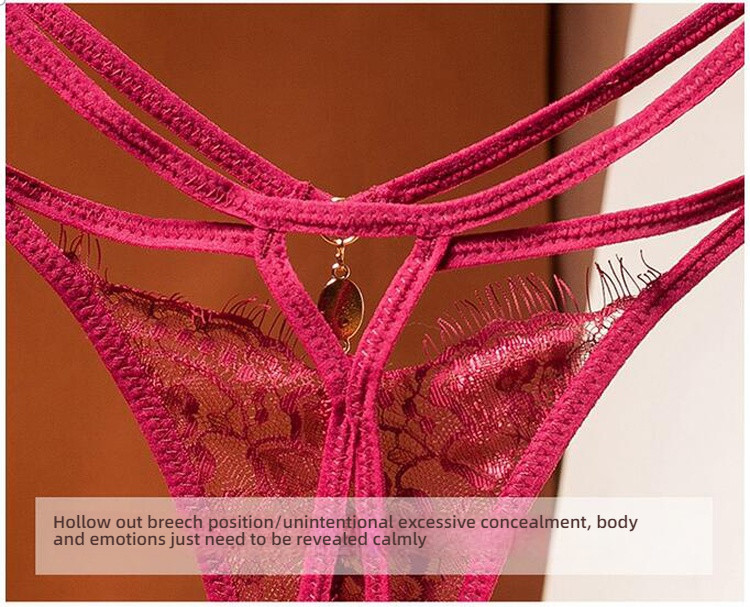 Stacy lace diamond hollow out fun underwear