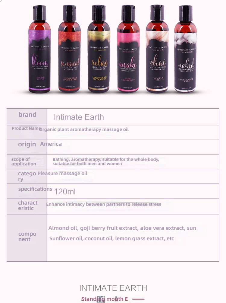 Intimate Earth Passion Awakens Grapefruit Nasal Spray Massage Oil 120ml