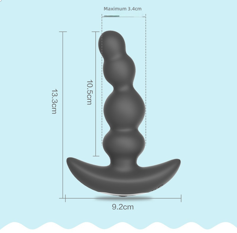 Luke twists and shakes the anal plug, stimulates the movement of the clasp