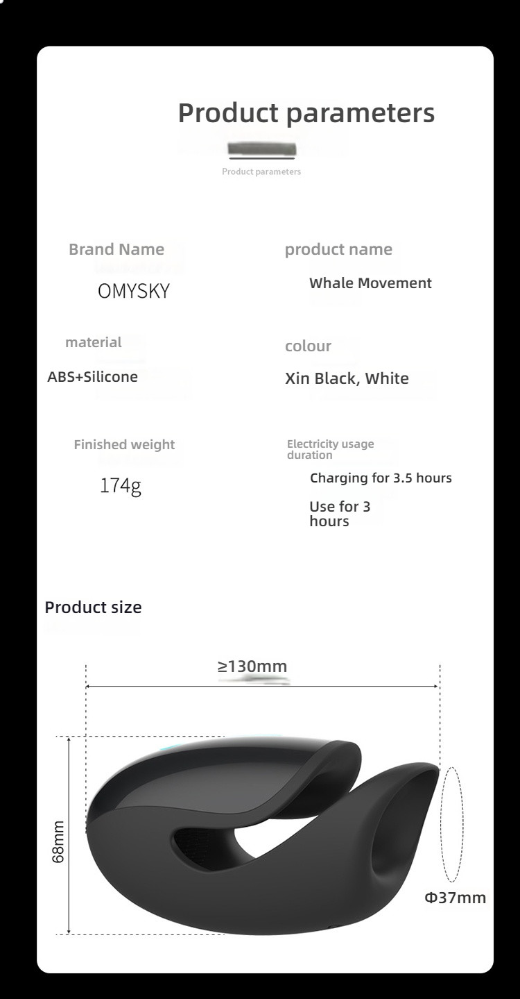 OMYSKY Whale Dynamic Empty Warehouse Men's Endurance Training Cup