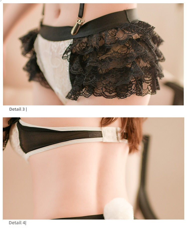Stacy lace busty sexy bunny girl jumpsuit