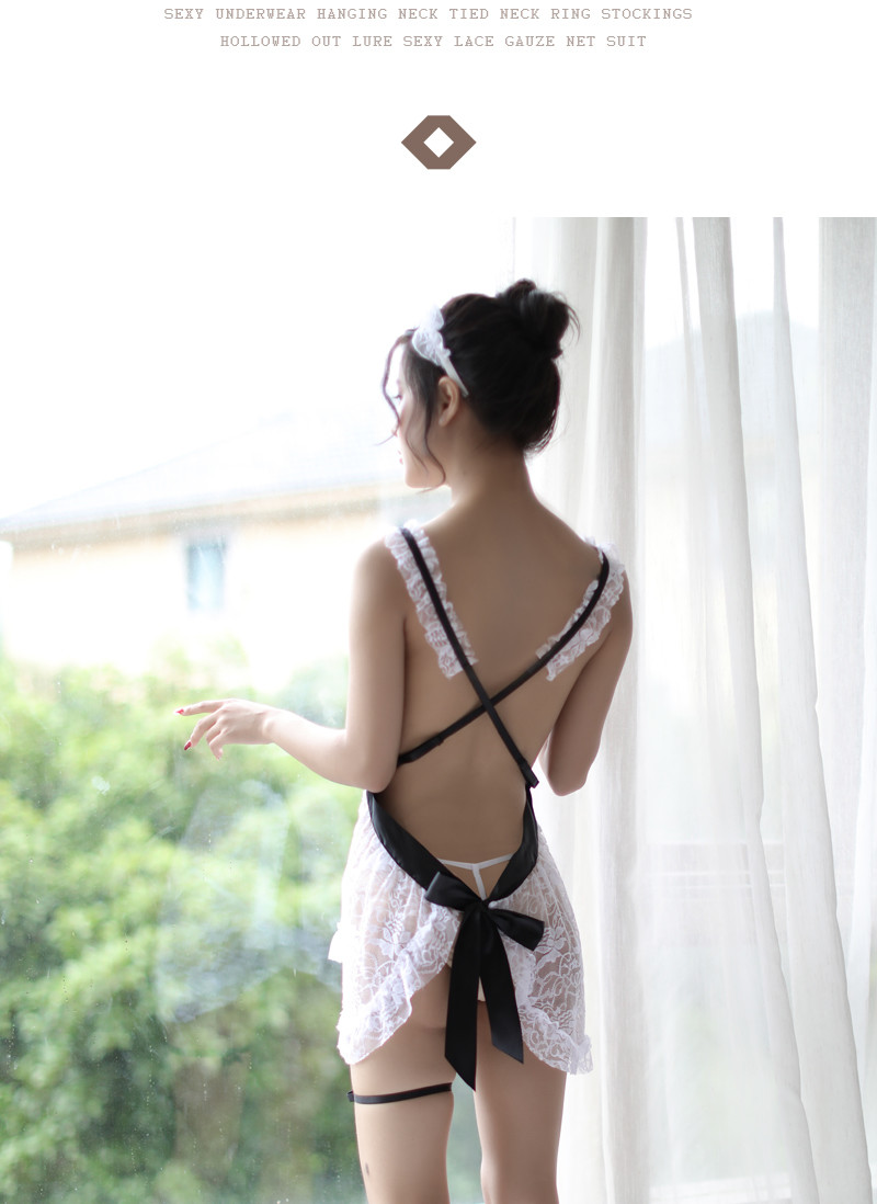 Stacy Lace Perspective Bareback Maid Footcolor Plays Dress Set