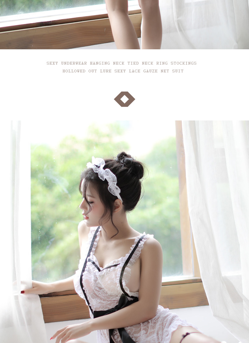 Stacy Lace Perspective Bareback Maid Footcolor Plays Dress Set