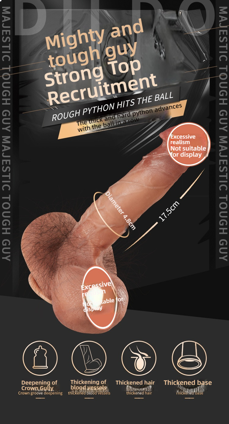 COC Round Giant Testicular Thickened Base Impact Manual Simulation dildo