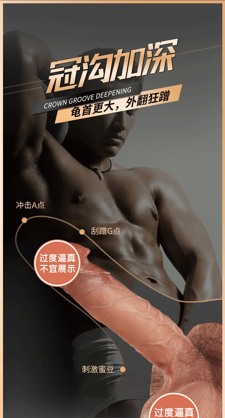 COC Round Giant Testicular Thickened Base Impact Manual Simulation dildo