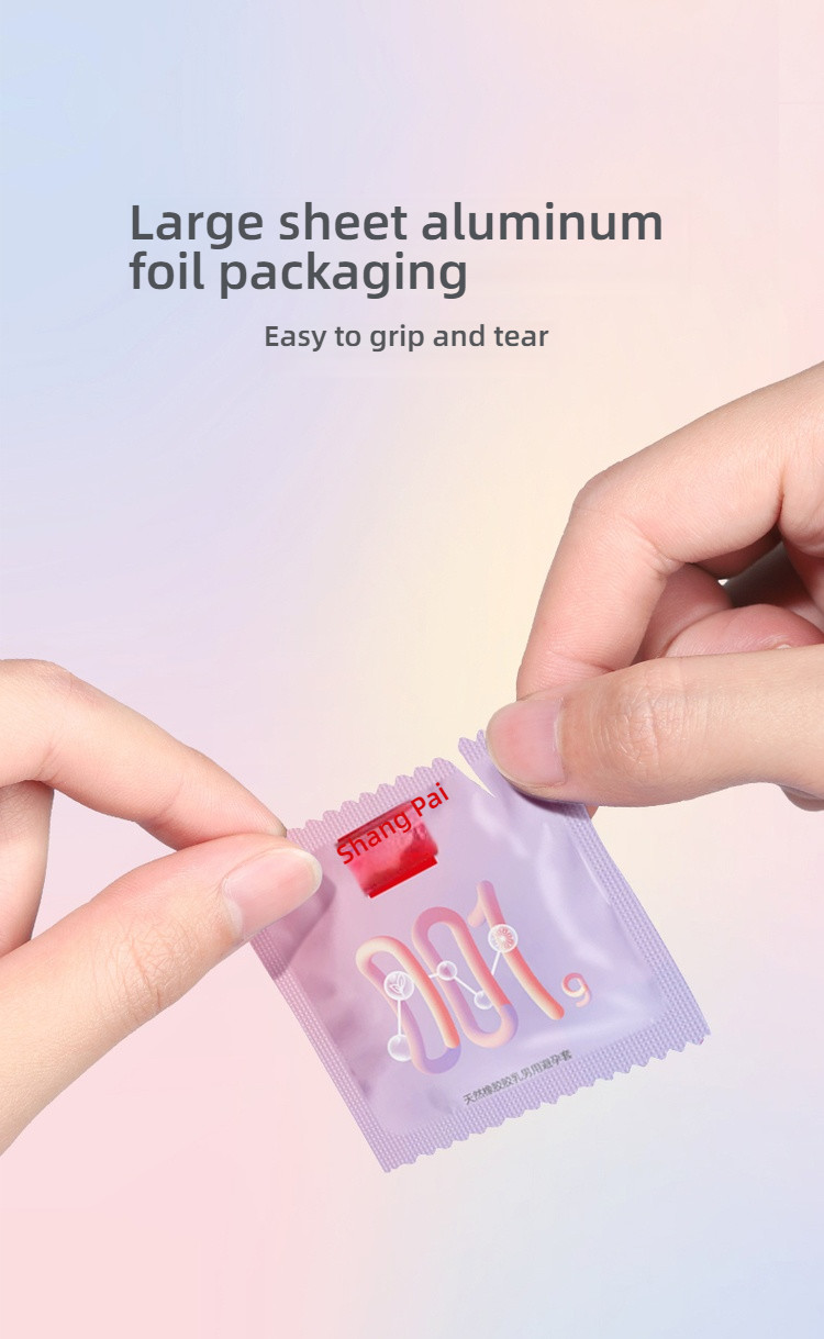 Shangpai 001 Tight Bundle Anti Detachment Sensitive Condom Hyaluronic Acid Non Wash