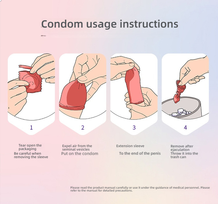 Shangpai 001 Tight Bundle Anti Detachment Sensitive Condom Hyaluronic Acid Non Wash