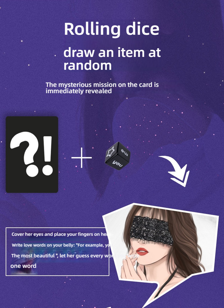 Xiaqi Fun Card Flower Front and Moon Under (Comes with Drip Wax Strap Lubricant)