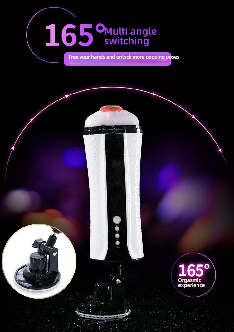 UJAY intelligent heating shock clip suction becomes a romantic and fun product for men's masturbator hands-free fruit ai