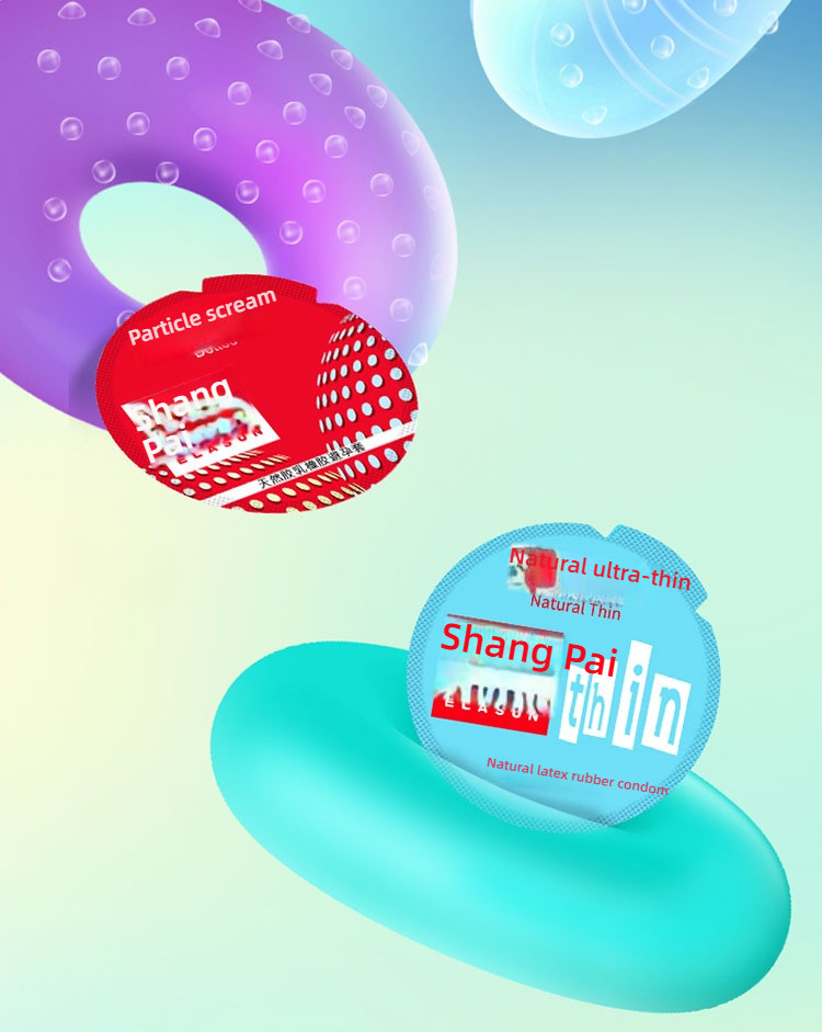Shang Pai Eight in One 100 Cross dressing Fun Condoms Medium 24 Pack Small French Exclusive Flash Sale