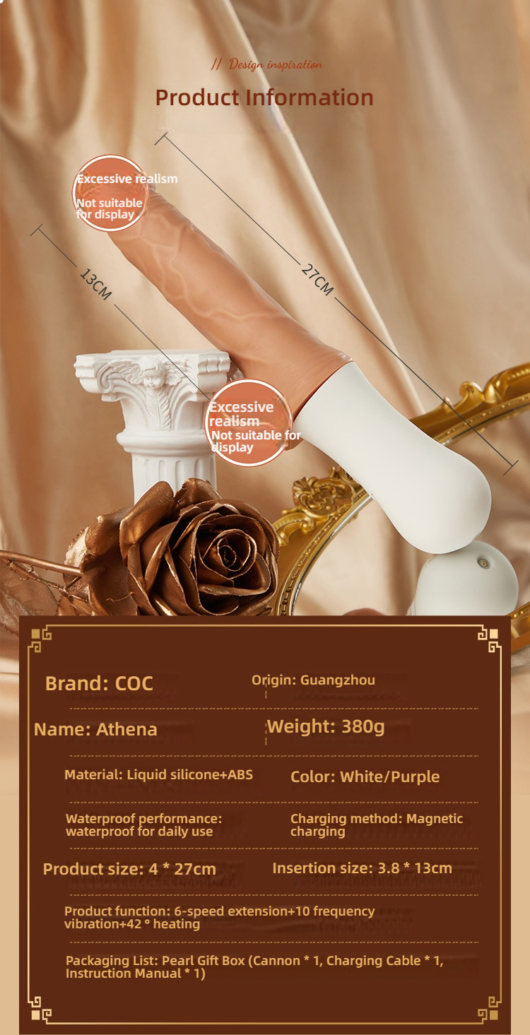 COC Athena Fully Active Stretching, Pinching, Strong Earthquake, Handheld dildo