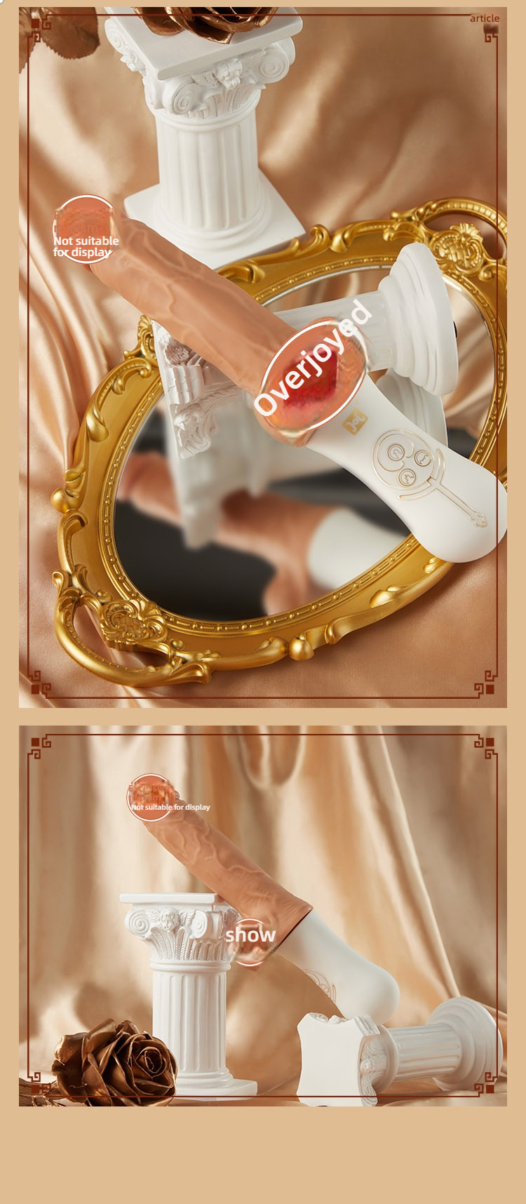 COC Athena Fully Active Stretching, Pinching, Strong Earthquake, Handheld dildo