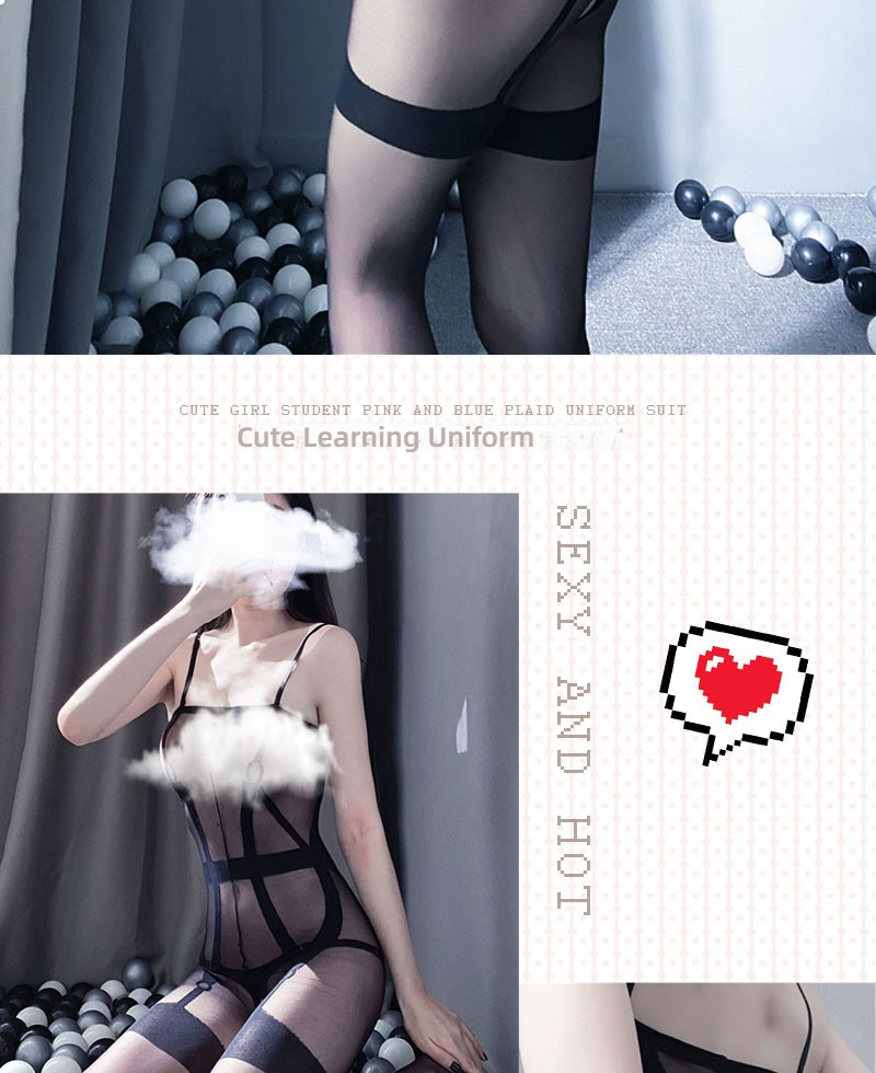 Stacy's temperament is interesting. Underwear shapewear, jumpsuit, backless, open top outfit