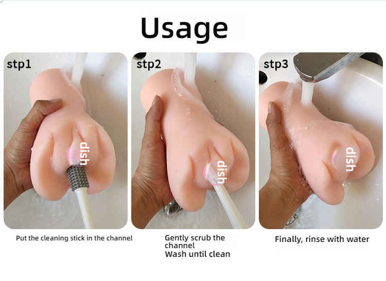 COC silicone brush head cleaning stick, naming tool, inverted airplane cup
