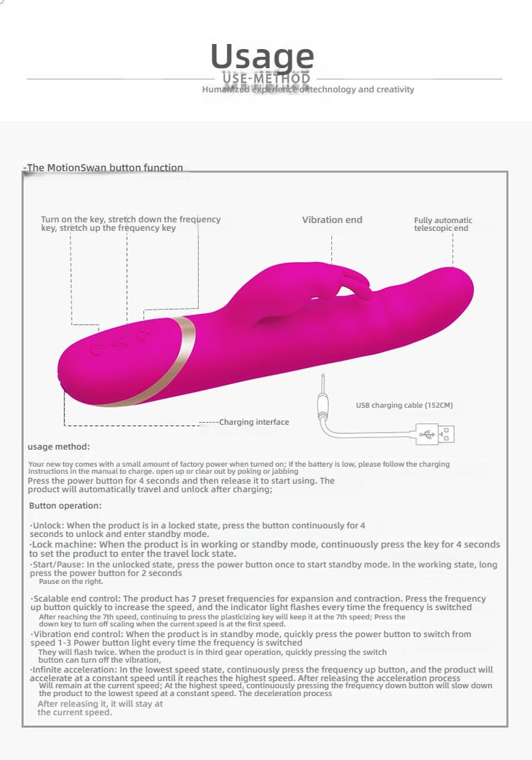Swan motion continuously variable speed Feixian stick can be paired with a bracket