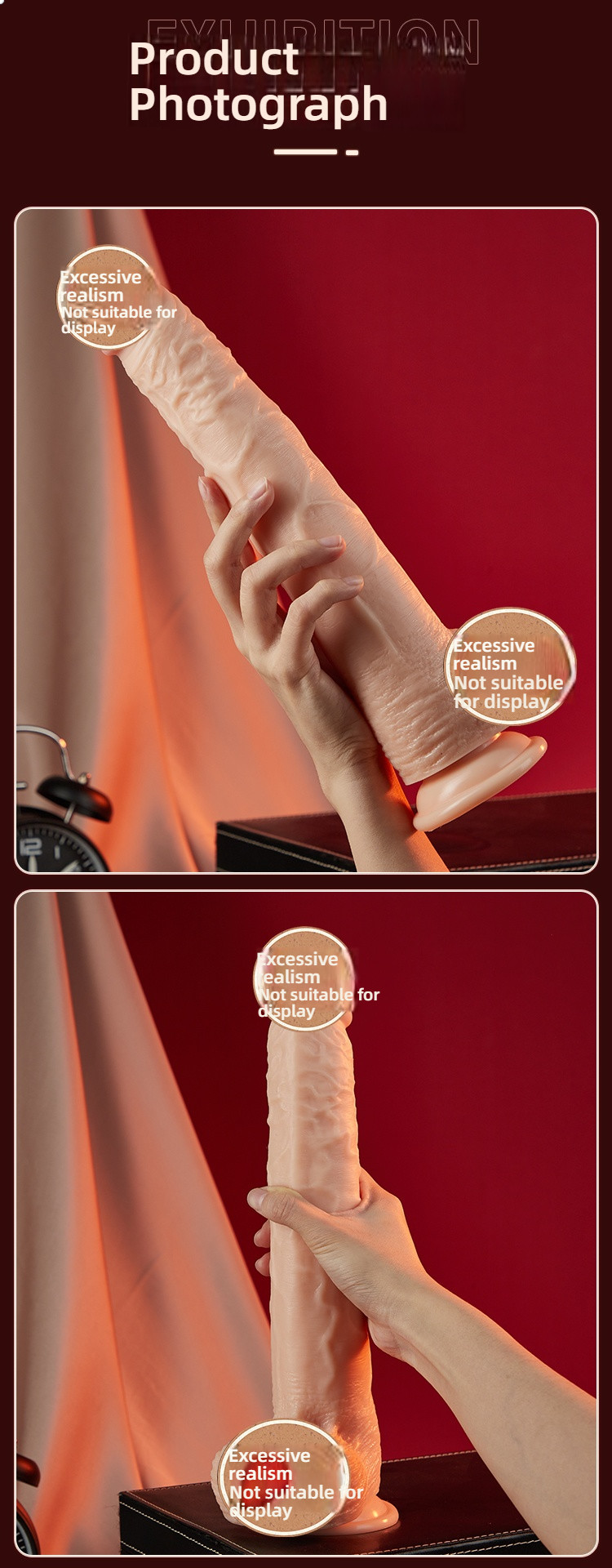 Luxury European and American male manual simulation penis
