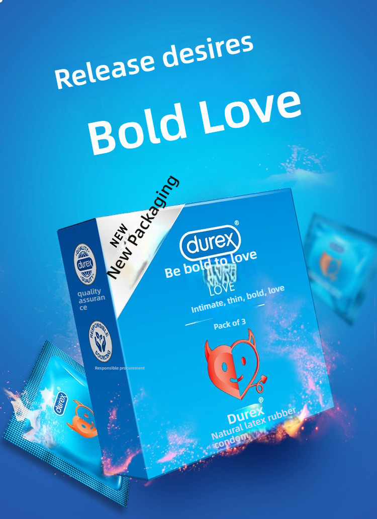 Durex Love Brave Love Bar Condom Medium 3 Pack