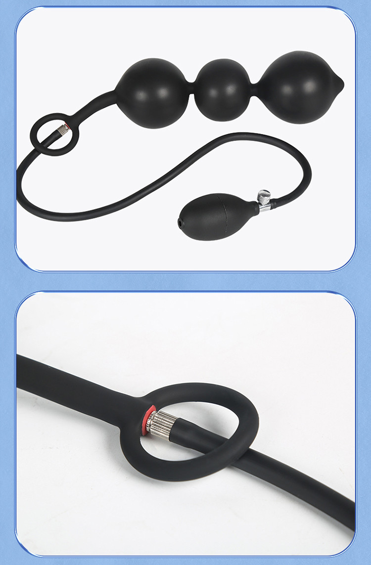 Yunman Adjustable Inflatable Pulling Bead with Lock Ring Rear Toy