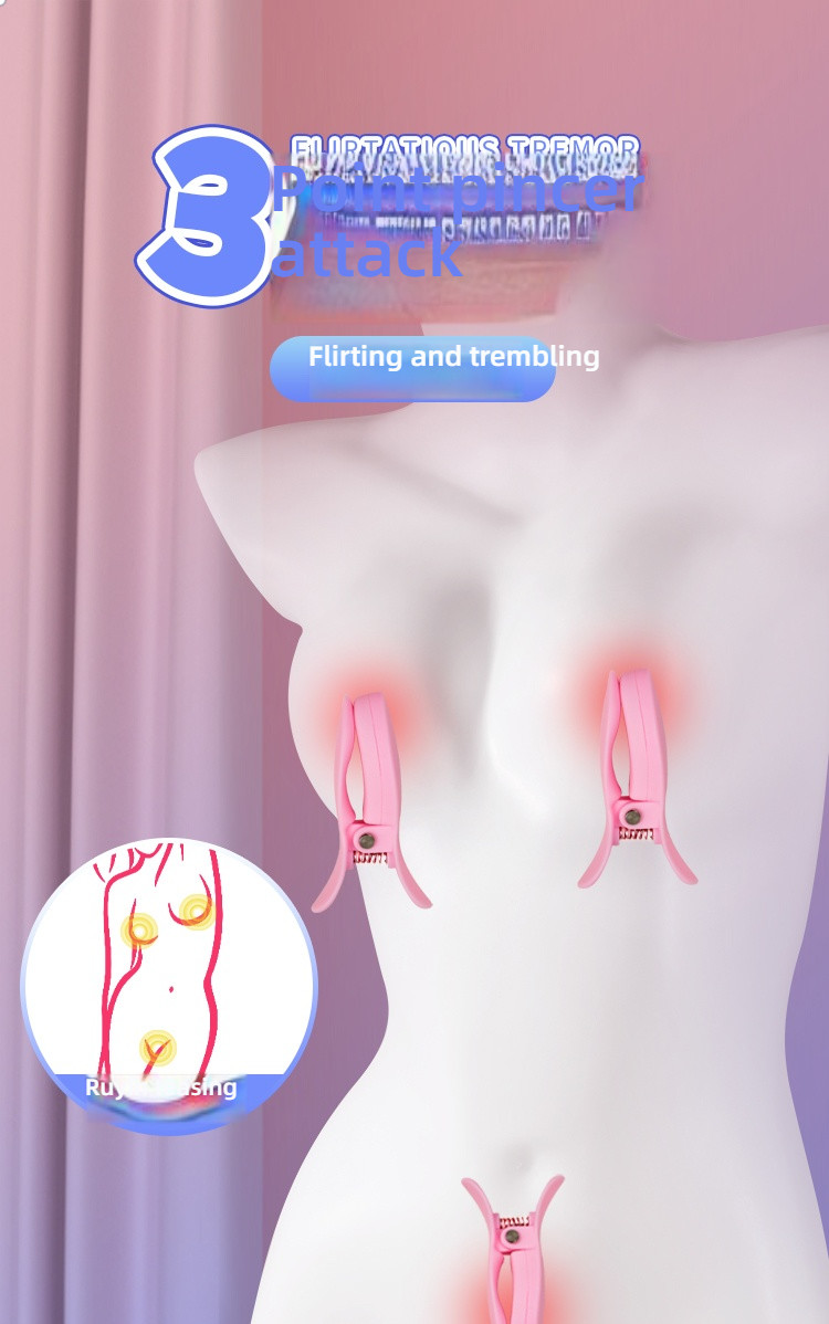 OMYSKY Fun Milk Clip 3-clip, a dual stimulation choice for both breasts and genitals