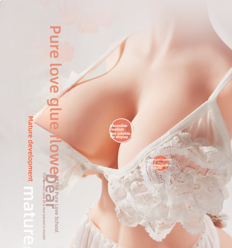 Luring Fun Giant Breasts G Cup, slim waist, perky buttocks, pure school flower, Lingwa real person replica, half body in