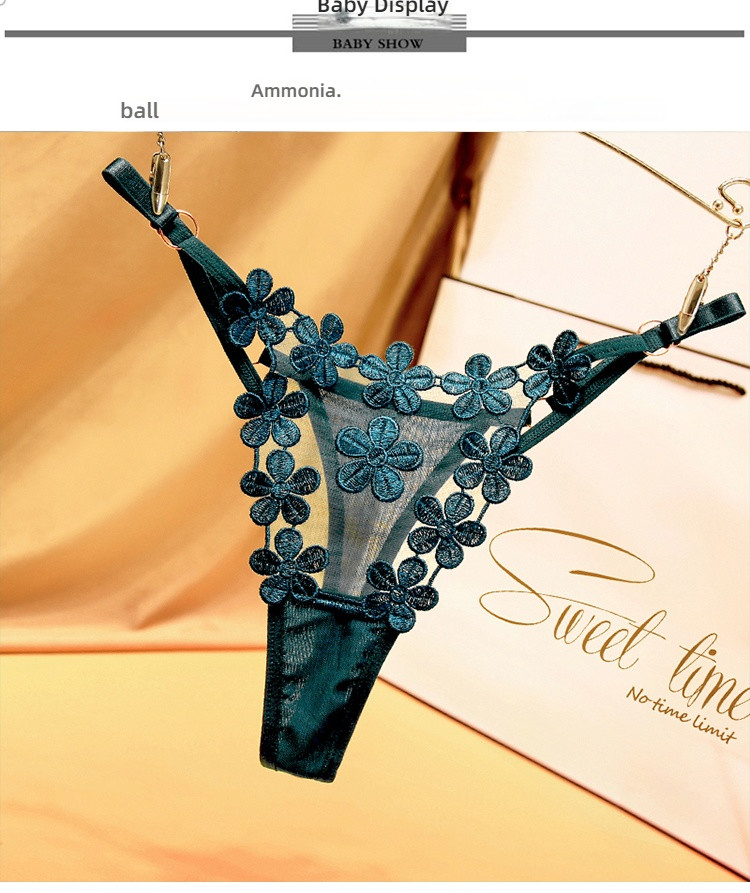 Stacy Japanese Sweet Petal Mesh Underwear