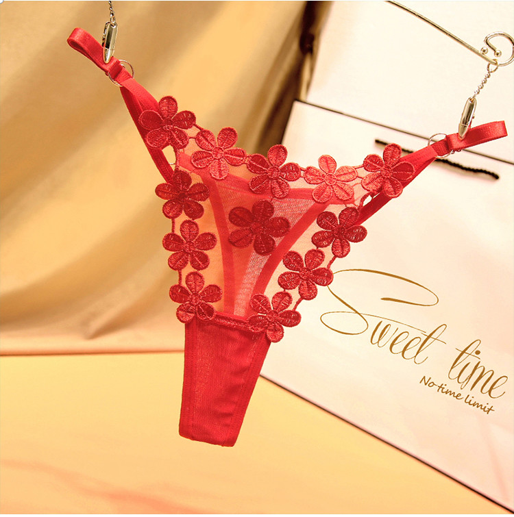 Stacy Japanese Sweet Petal Mesh Underwear