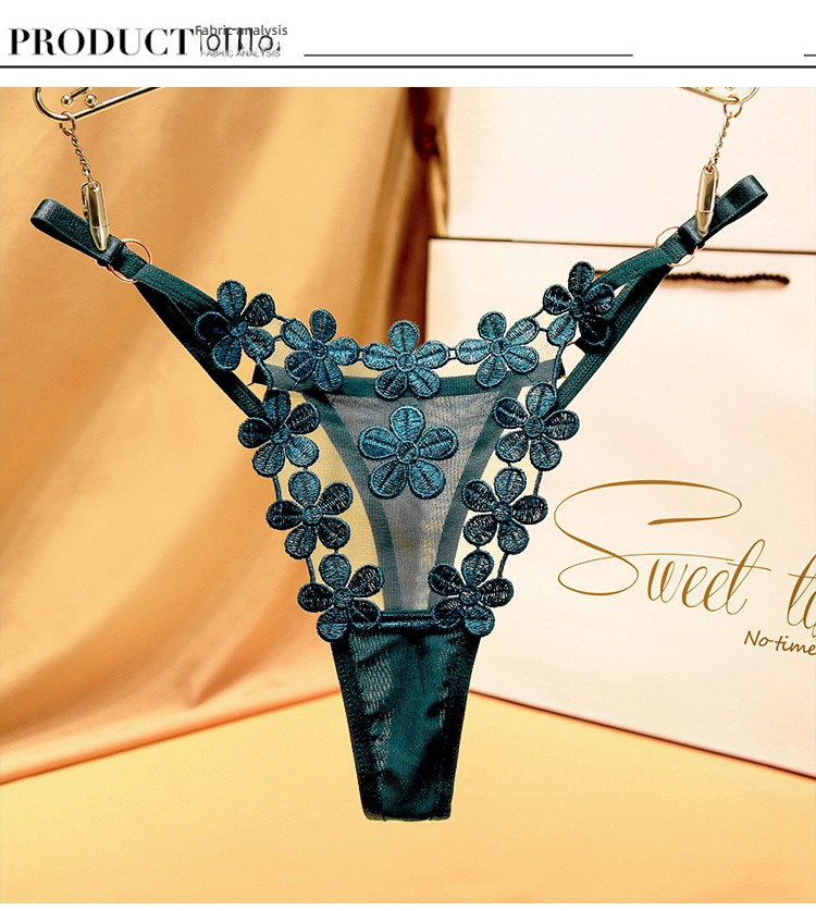 Stacy Japanese Sweet Petal Mesh Underwear