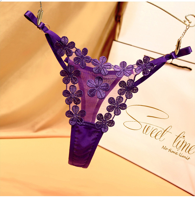 Stacy Japanese Sweet Petal Mesh Underwear