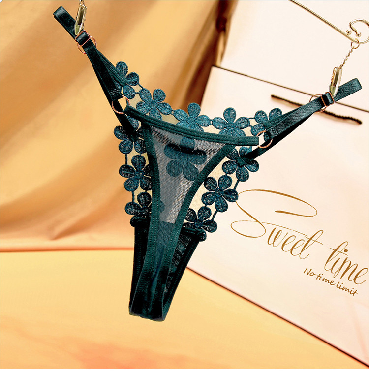 Stacy Japanese Sweet Petal Mesh Underwear