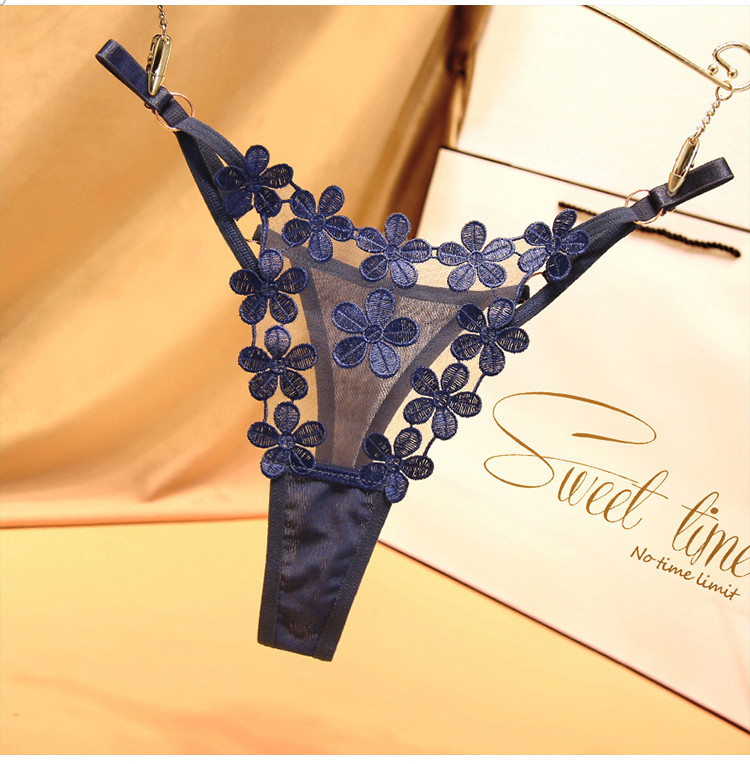 Stacy Japanese Sweet Petal Mesh Underwear