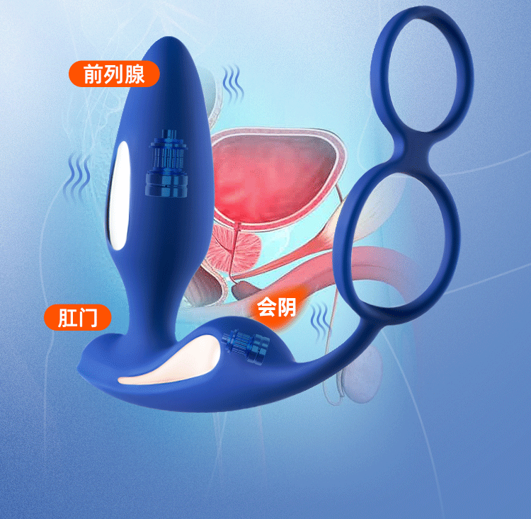 Sihande Microcurrent Stimulation 5-Frequency Electric Shock Dual Motor Strong Intensity Prostate Massager