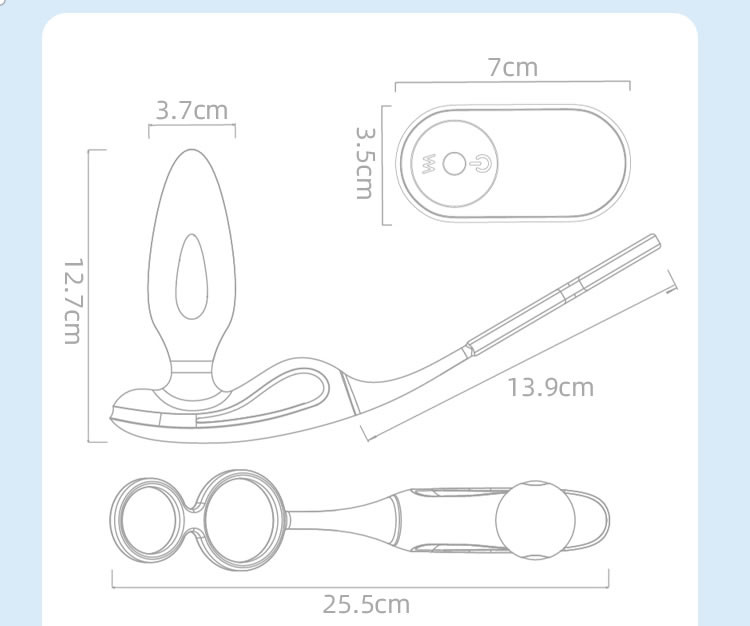 Sihande Microcurrent Stimulation 5-Frequency Electric Shock Dual Motor Strong Intensity Prostate Massager