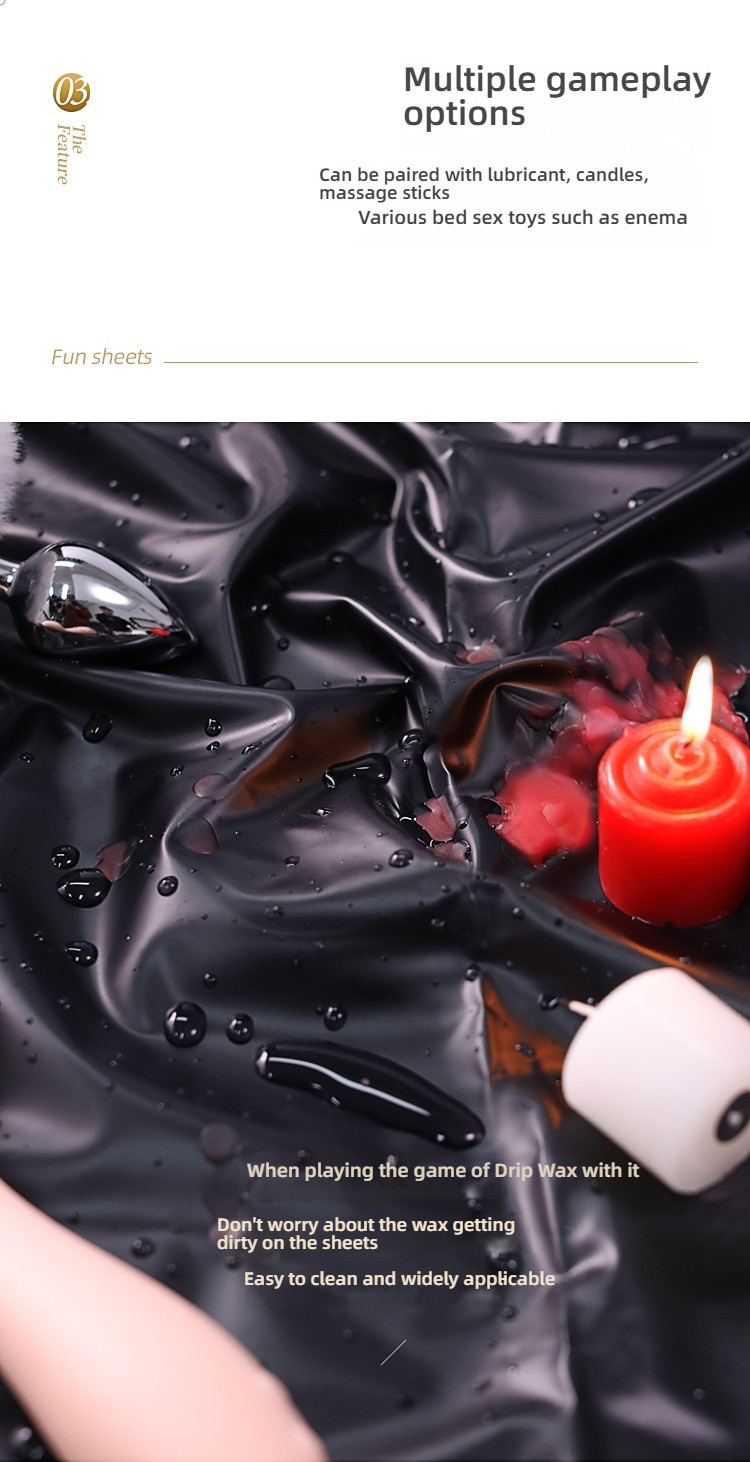 Mystery Girl's Fun Waterproof Bed Sheet Black