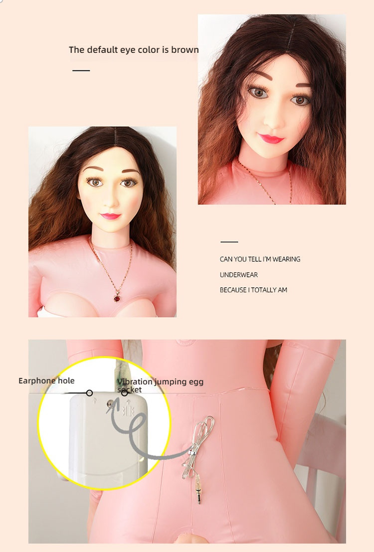 Seductive mature young woman, stunning voice, hair transplant inflatable doll