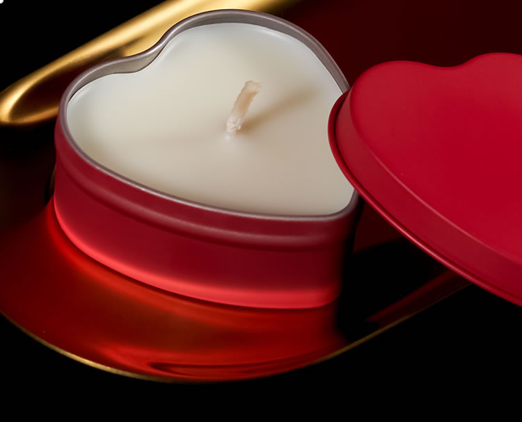 Xiaqi SM Red Love Iron Box Low Temperature Drip Wax Candle