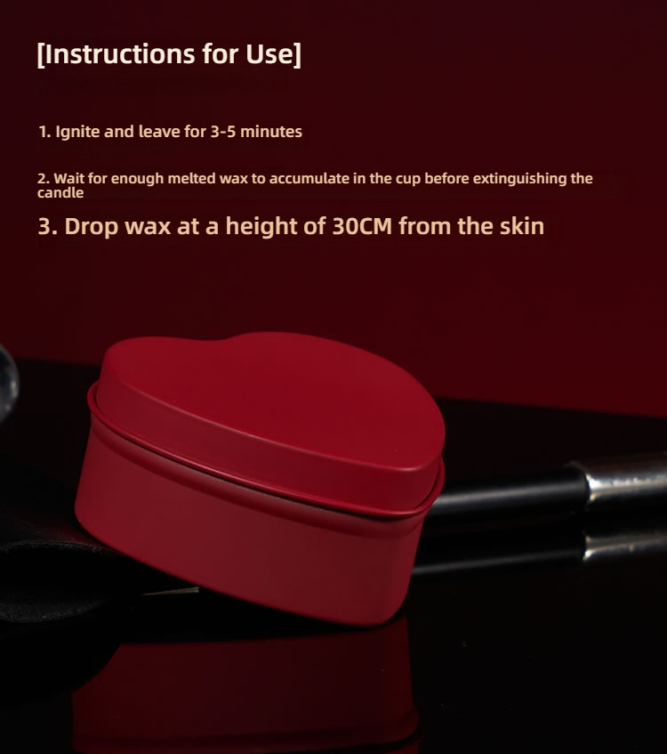 Xiaqi SM Red Love Iron Box Low Temperature Drip Wax Candle