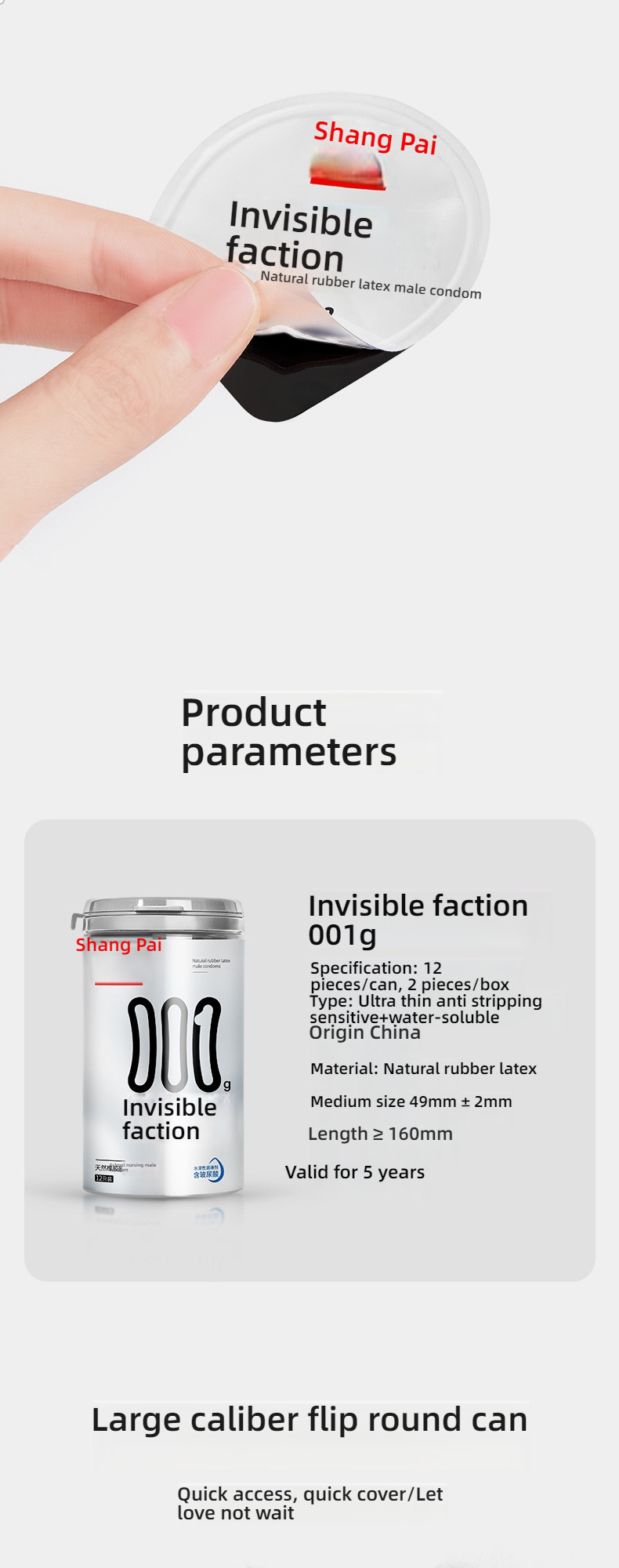 Shangpai Invisible Sect 001g Invisible Sect