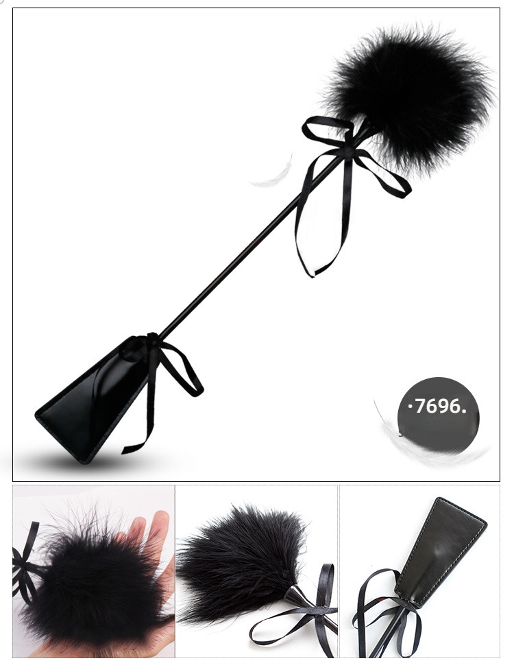 Fei Mu Accessories Dreamy Feather Hand Patting Black