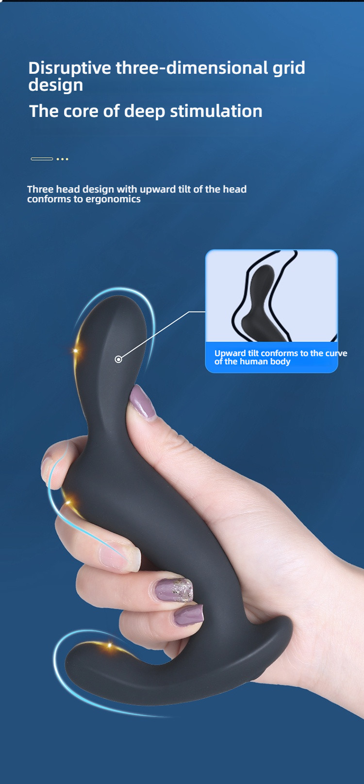 Yunman Abyss - Triple Shock 10 Frequency Prostate Massager Remote Control Edition Black