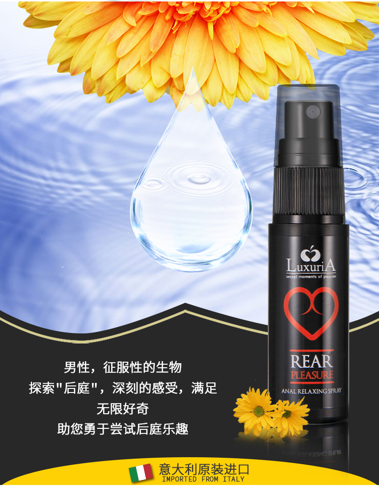 Intimateline, imported from Italy, lax, lubricating and pain relieving spray 20ml