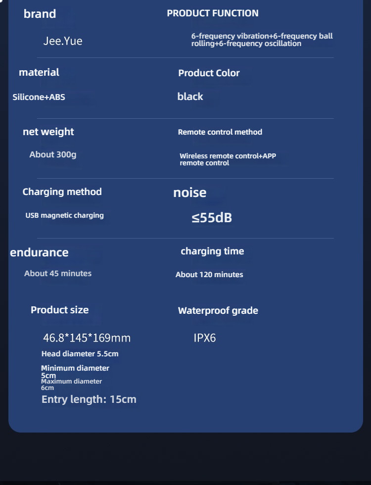 Jee. Yue Ball Shaking and Pinching Large Prostate Massager APP Mastery