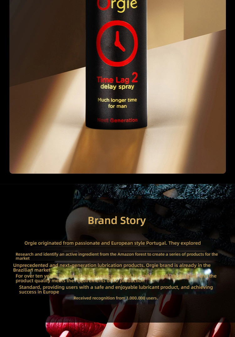 Orgie Time Lag 2 High Concentration Long lasting Spray 10ml
