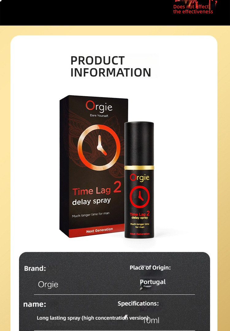 Orgie Time Lag 2 High Concentration Long lasting Spray 10ml