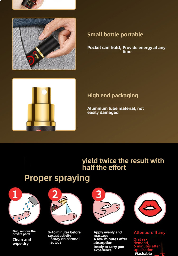 Orgie Time Lag 2 High Concentration Long lasting Spray 10ml