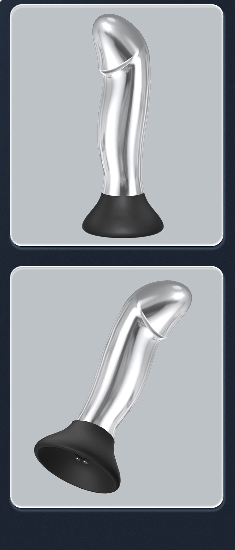 Yunman Silver Bright Anal Stopper - Wanyue Wear Anal Stopper Shock Remote Control Version for Going Out