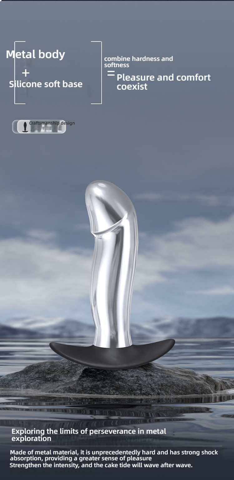 Yunman Silver Bright Anal Stopper - Wanyue Wear Anal Stopper Shock Remote Control Version for Going Out