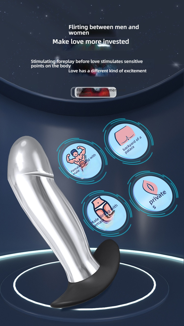 Yunman Silver Bright Anal Stopper - Wanyue Wear Anal Stopper Shock Remote Control Version for Going Out