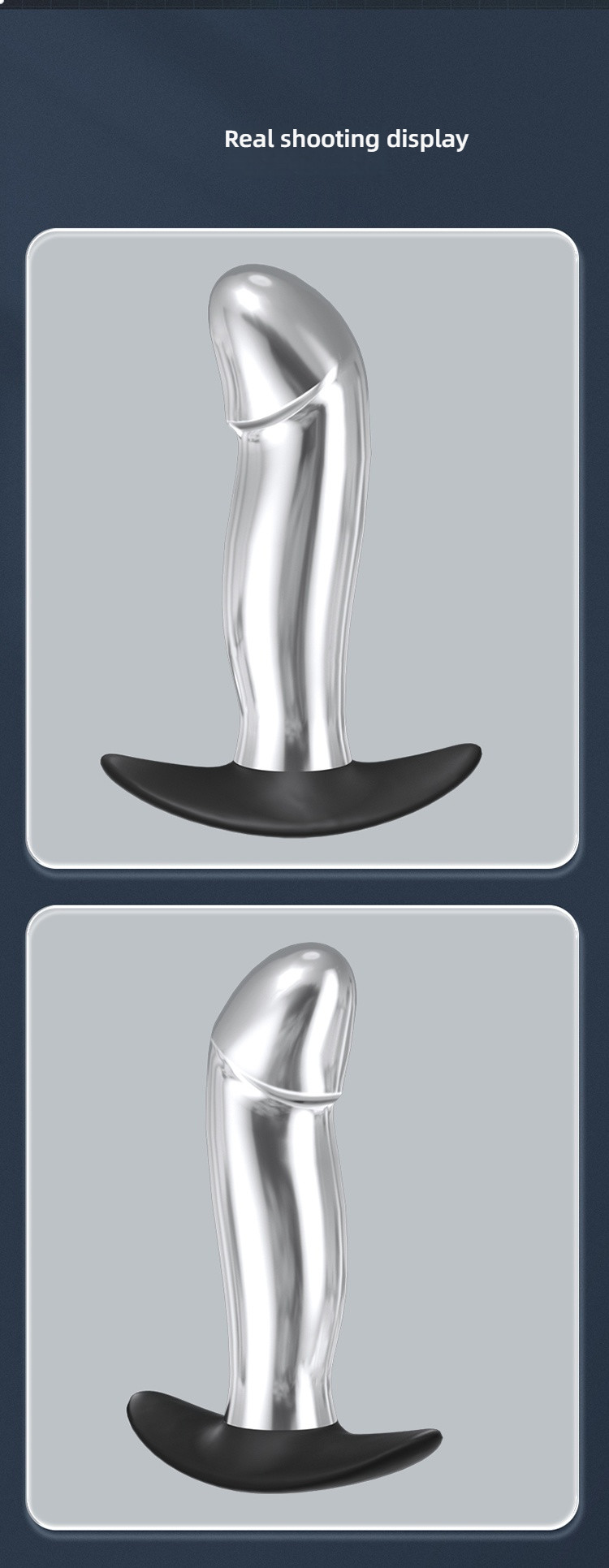 Yunman Silver Bright Anal Stopper - Wanyue Wear Anal Stopper Shock Remote Control Version for Going Out